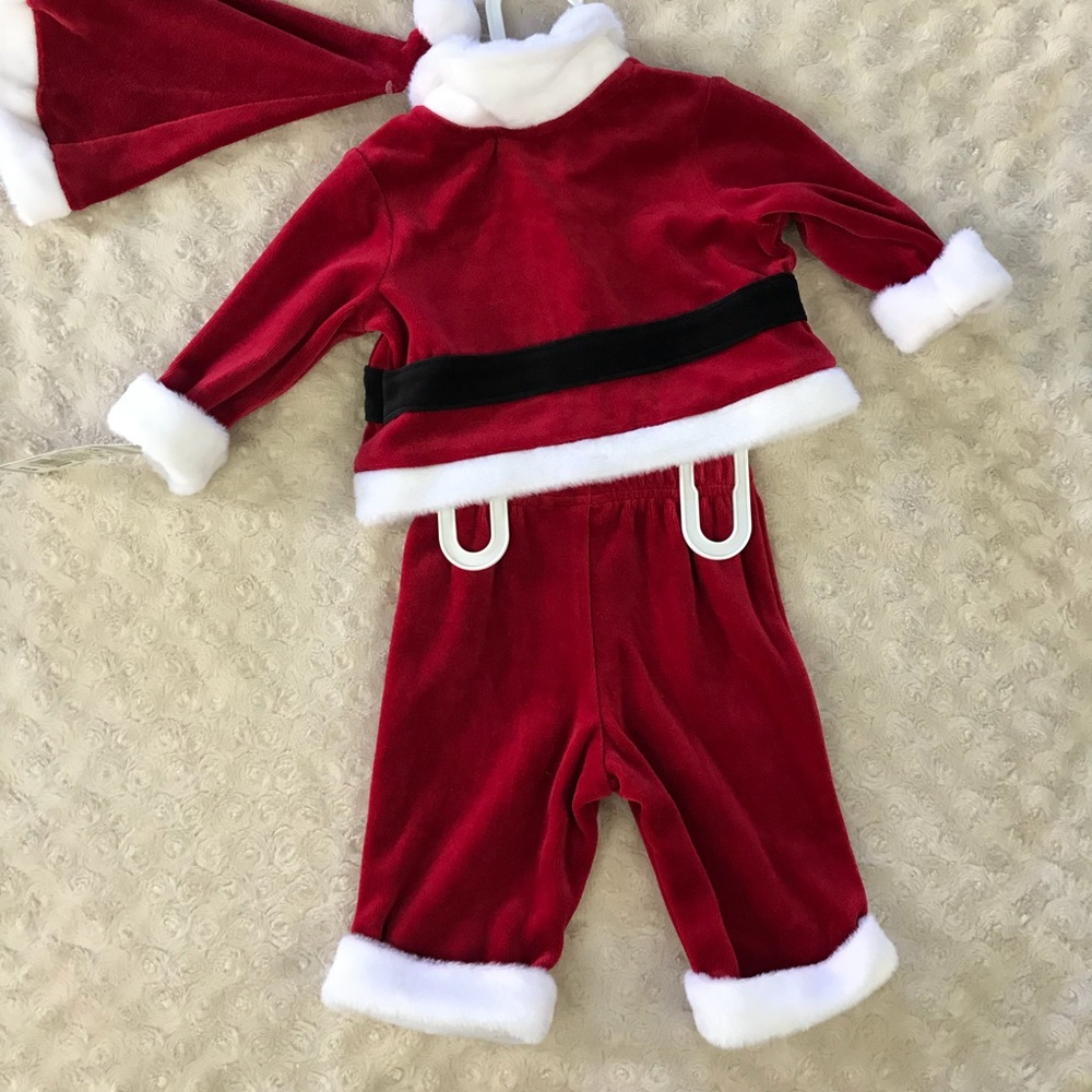 Cat & Jack Santa Clause Outfit Set Christmas Red - Picture 4 of 5
